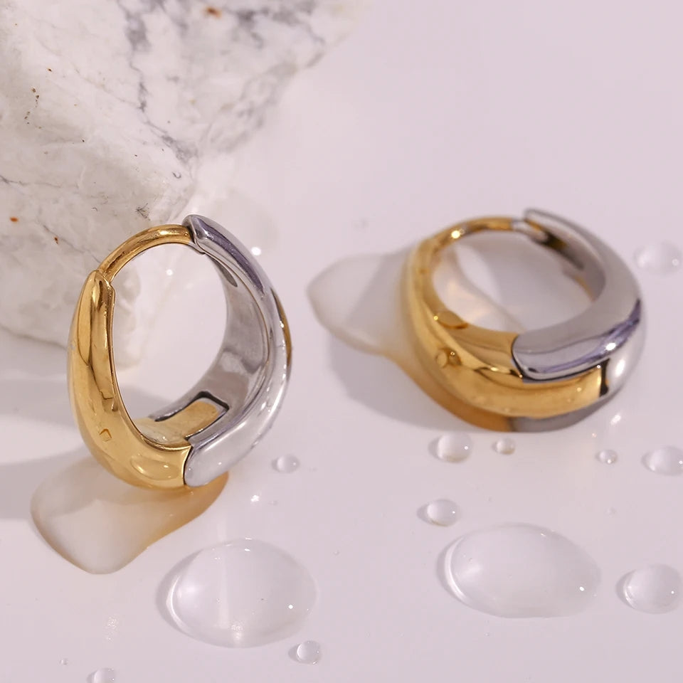 Dana Duo Drop Hoop Earrings