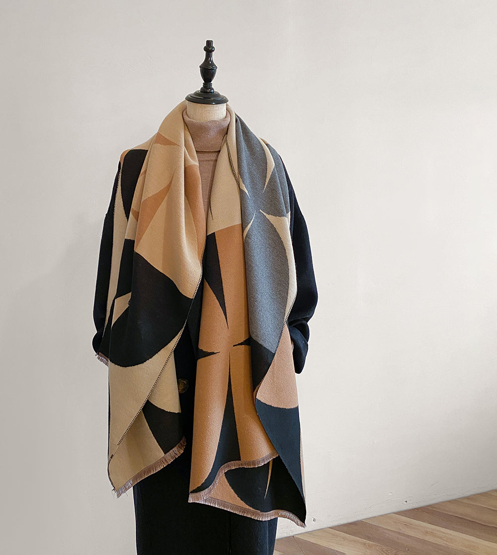 Cara Scarf Black/Grey