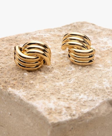 Small Ribbed Earrings
