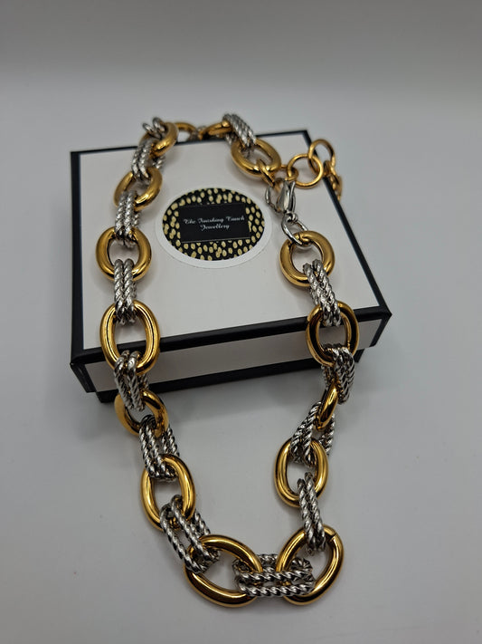Sienna - Gold & Silver Chunky Necklace