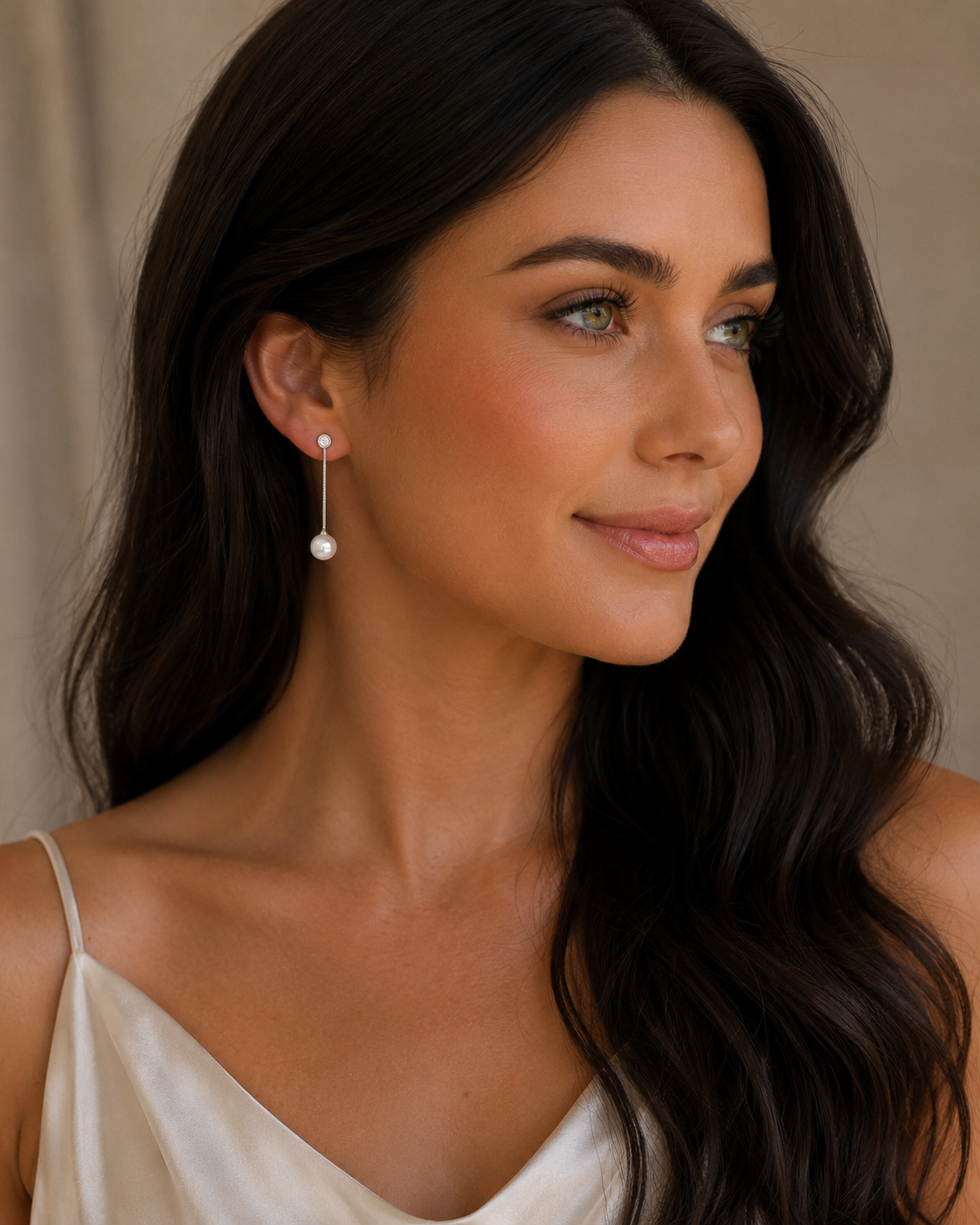 Camille Pearl Drops - Silver