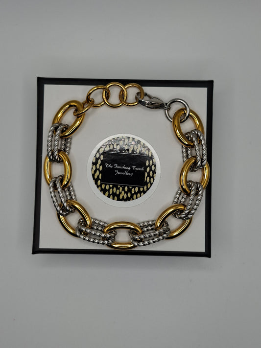 Sienna - Gold & Silver Chunky Bracelet