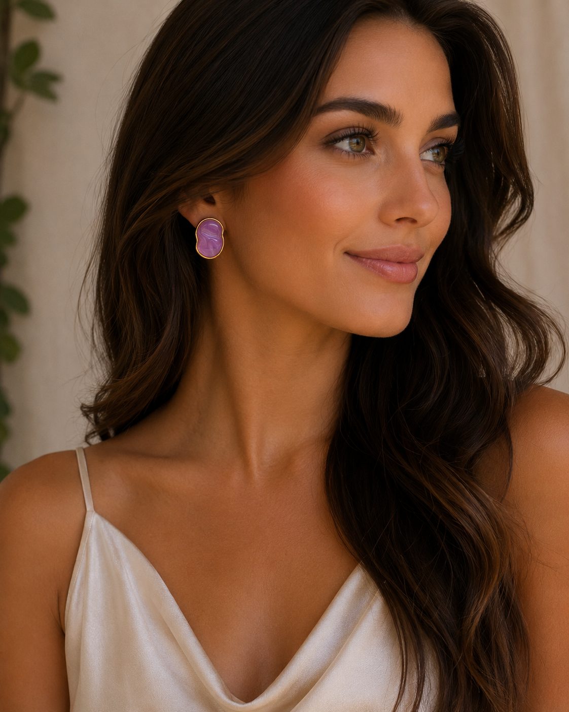 Sorbet Studs -Lilac Purple