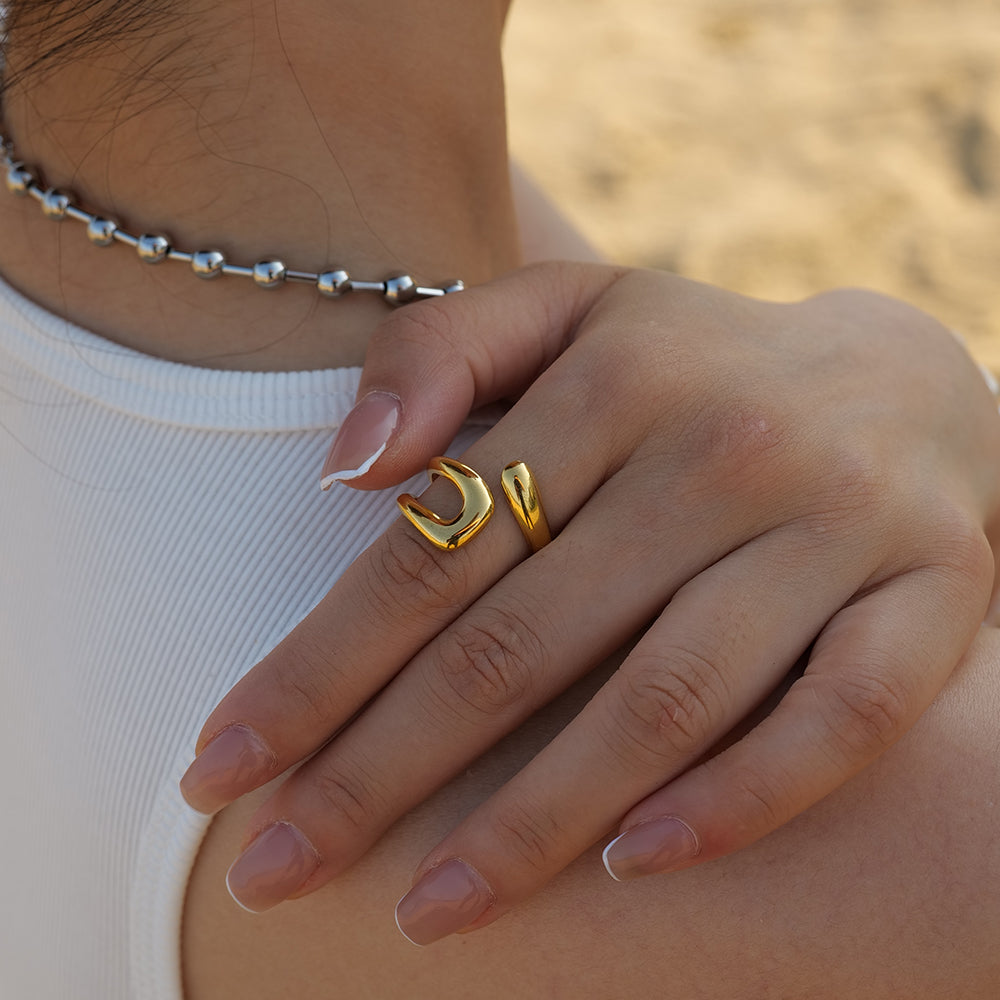 Miley Adjustable Ring (Gold)