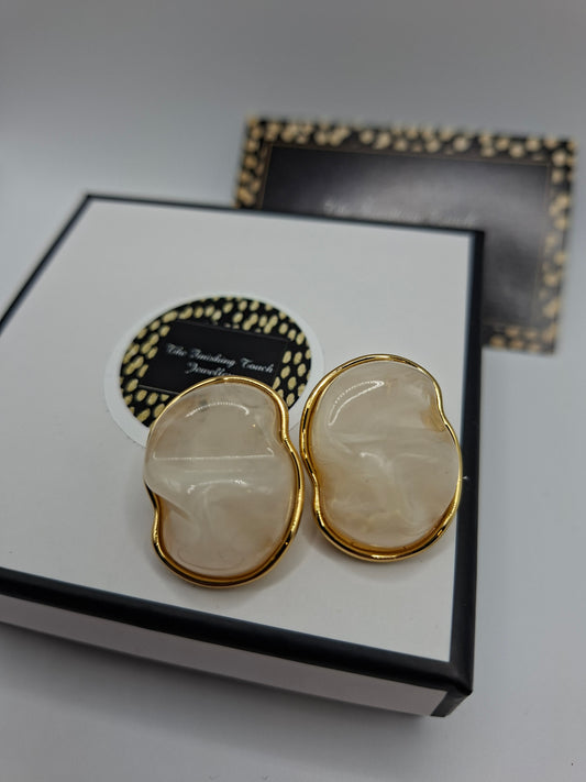 Sorbet Studs - White