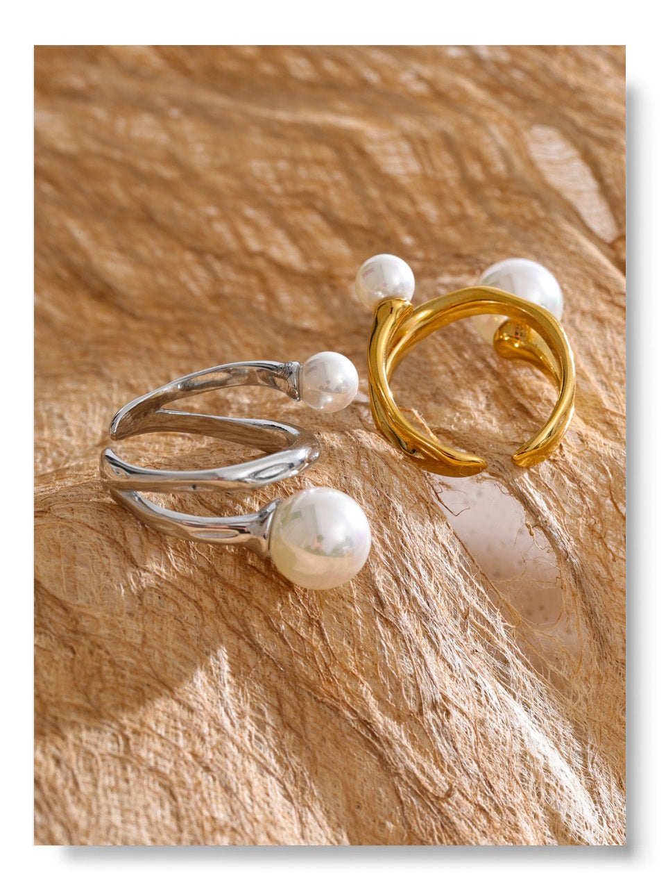Pearl Flow Ring (Silver)