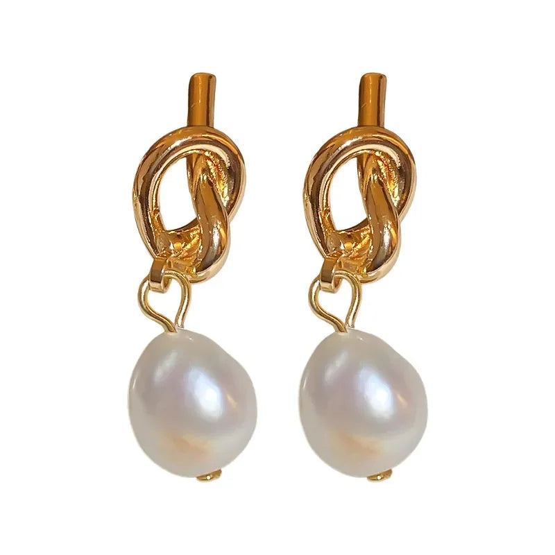 Pearl Knot Earrings