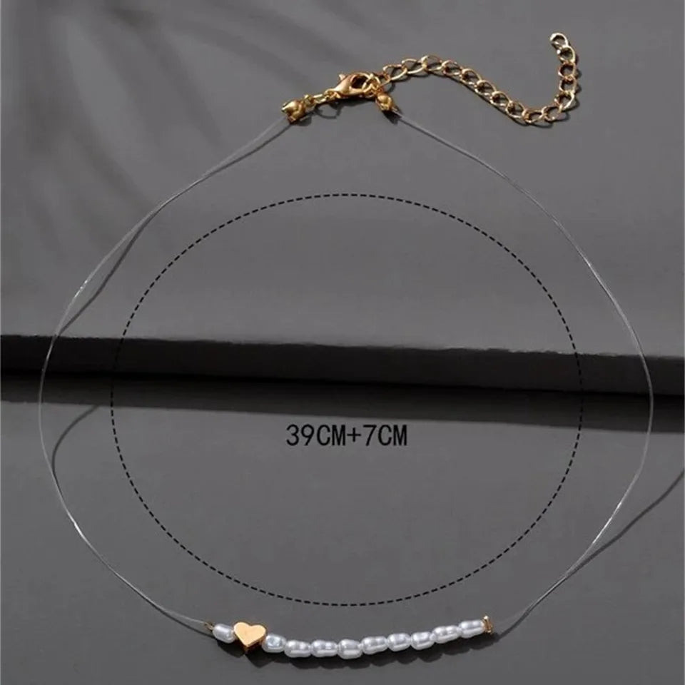 Pearl Heart Necklace