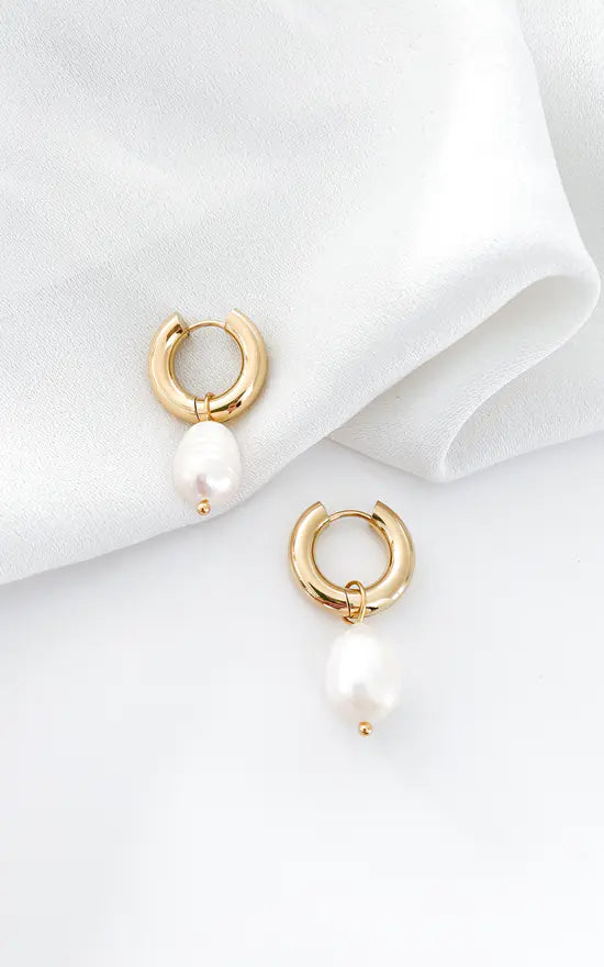 Classic Pearl Hoop