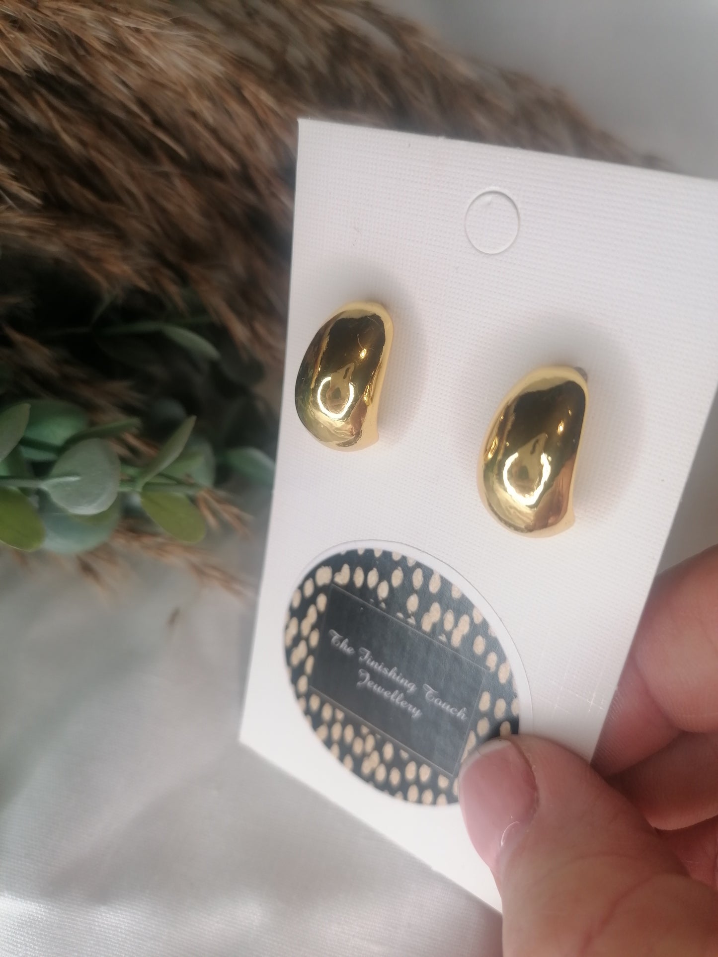 Mini Teardrop Earrings (Gold)