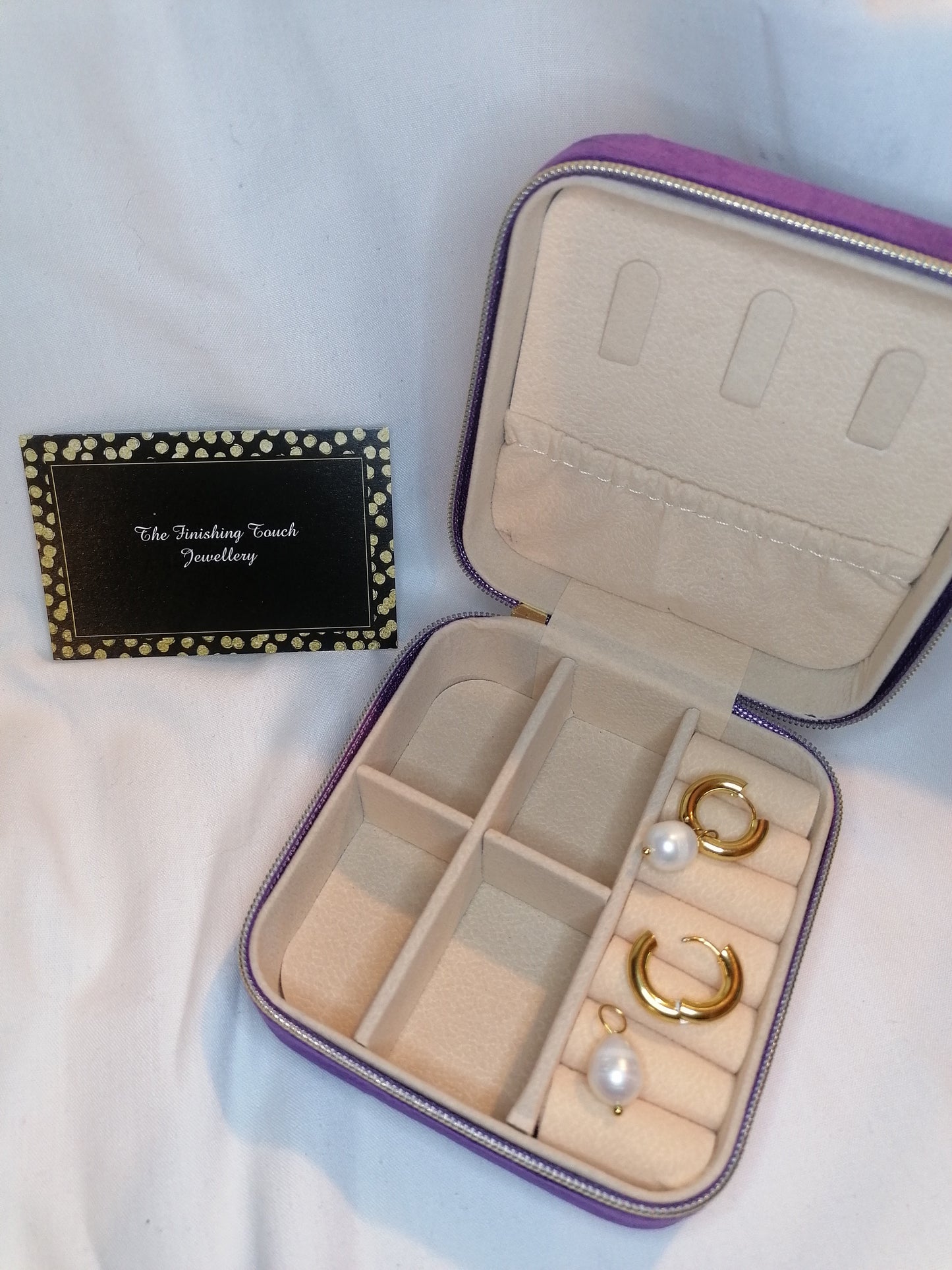 Travel Jewellery Case - Purple