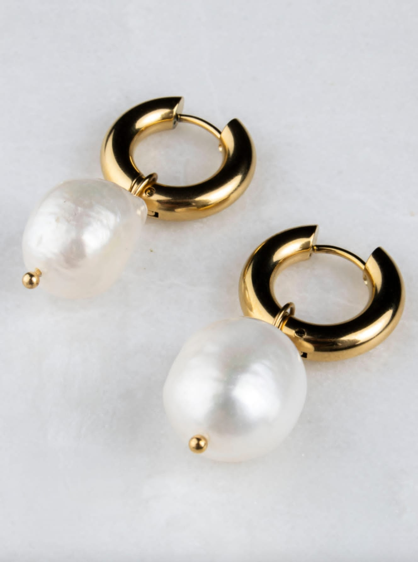 Classic Pearl Hoop