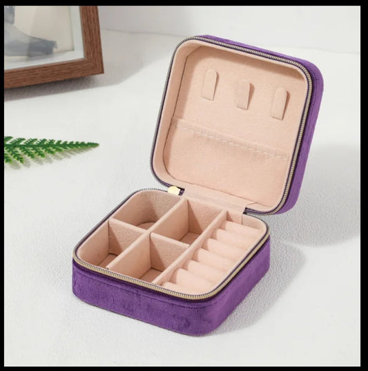 Travel Jewellery Case - Purple