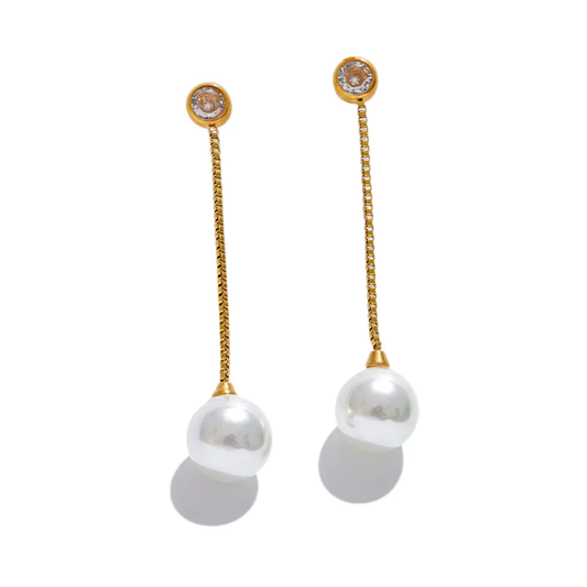 Camille Pearl Drop - Gold