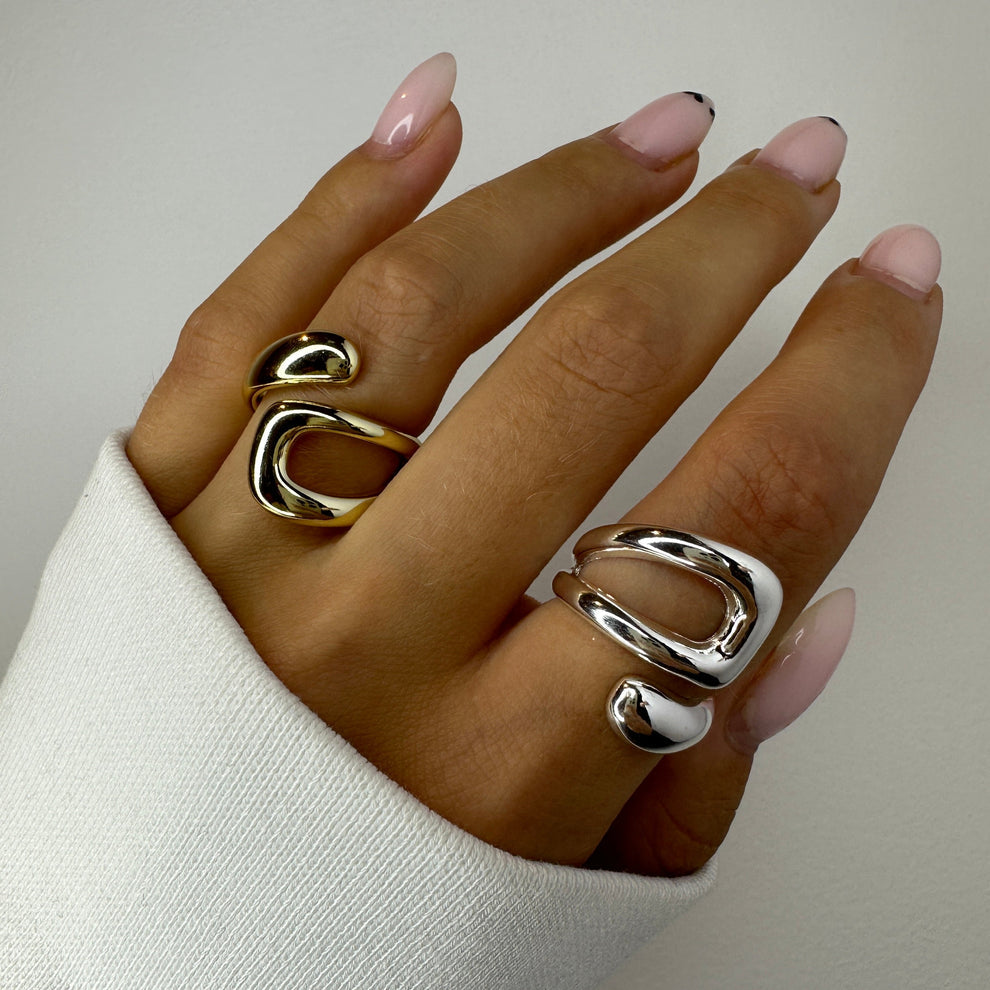 Miley Adjustable Ring (Silver)
