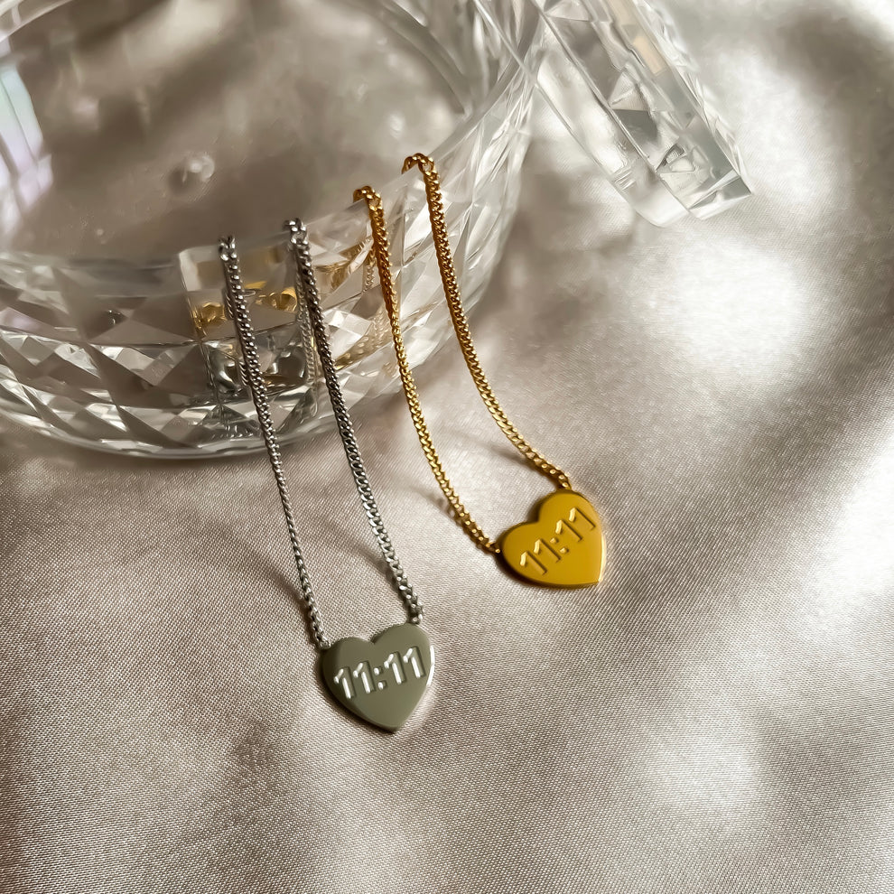 Heart of 11:11 necklace