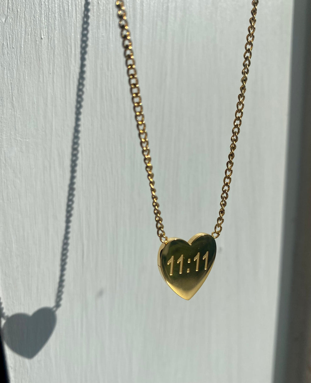 Heart of 11:11 necklace