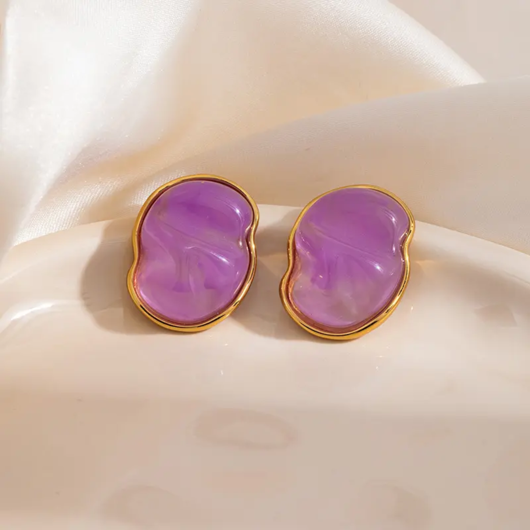 Sorbet Studs -Lilac Purple