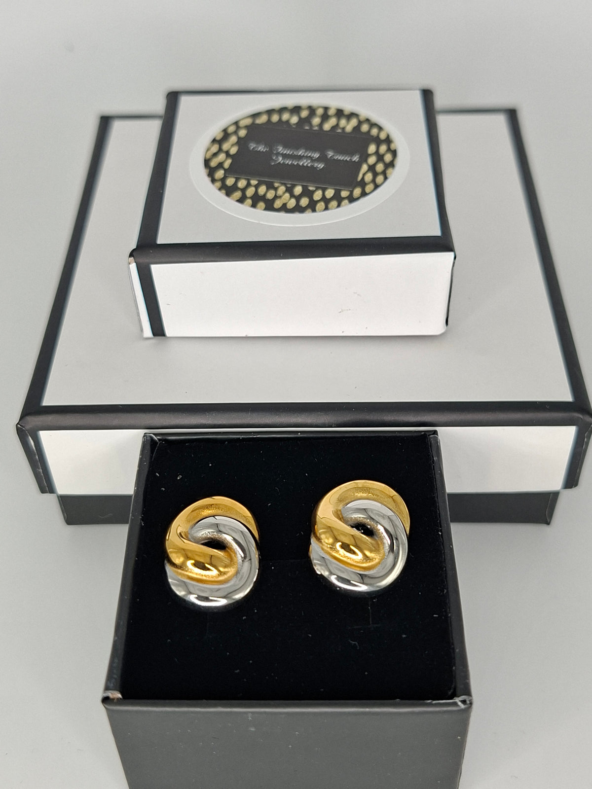 Harper - Gold & Silver Earrings