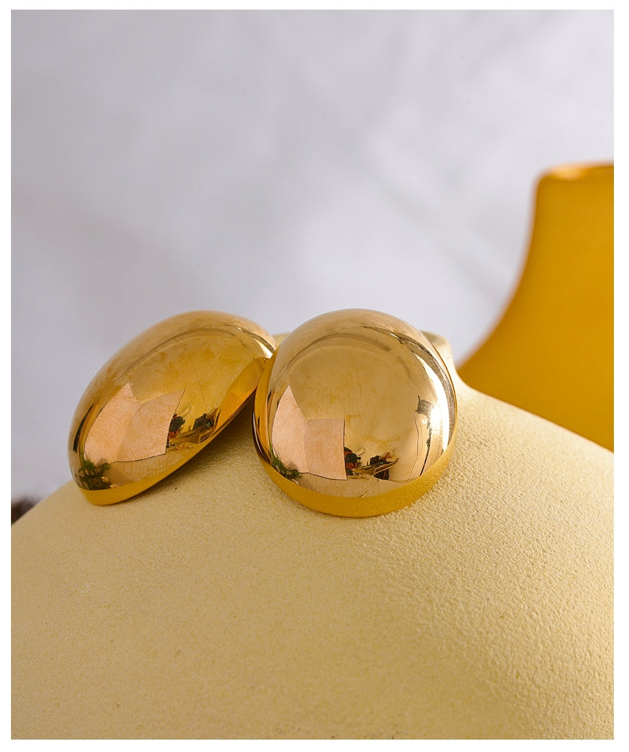 Reflection Oval Earrings
