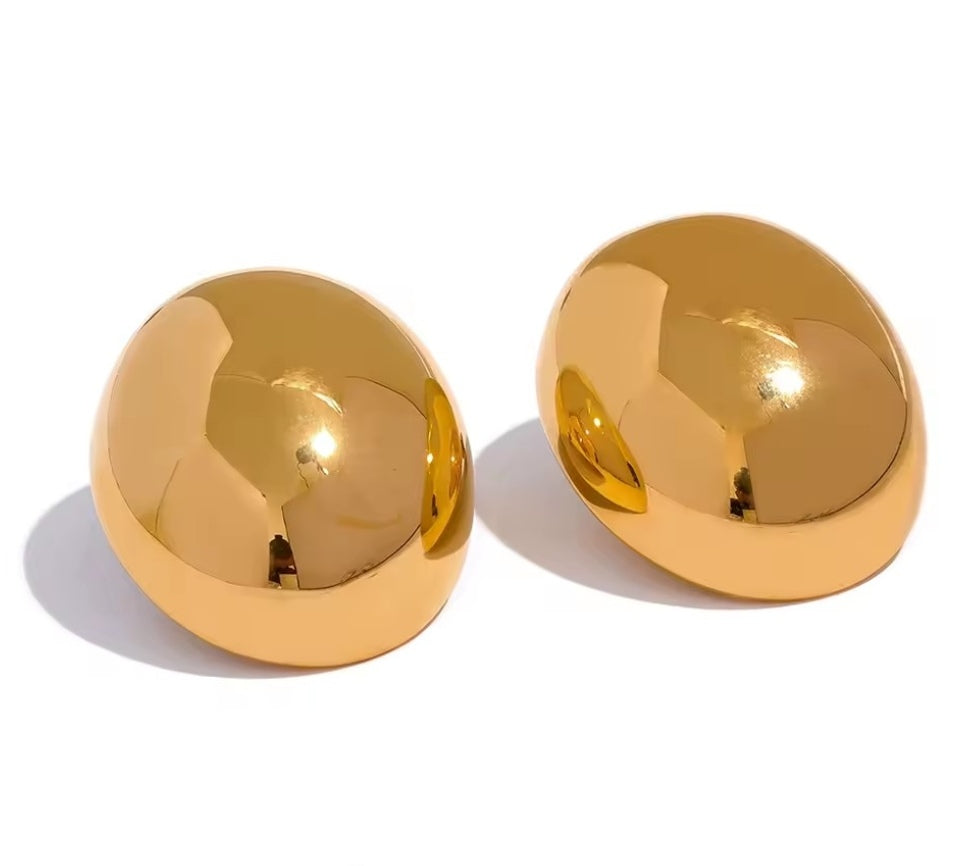 Reflection Oval Earrings