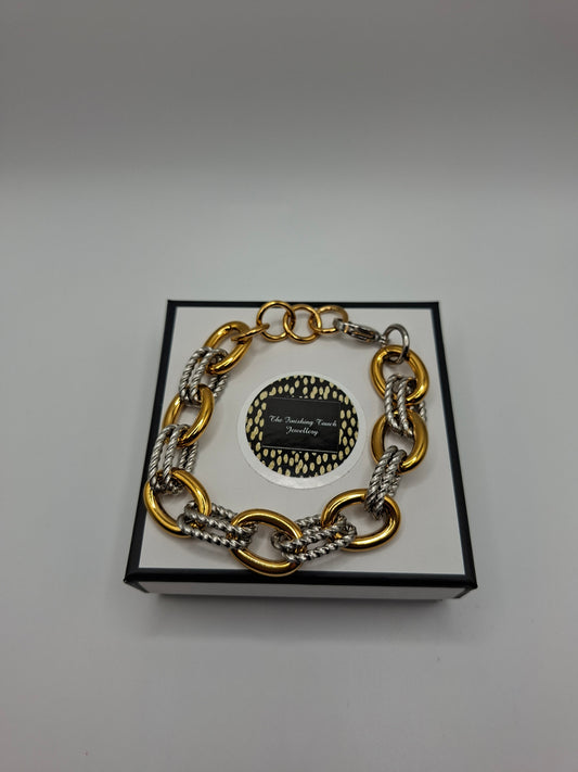 Sienna - Gold & Silver Chunky Bracelet