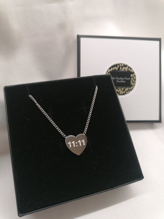 Heart of 11:11 necklace