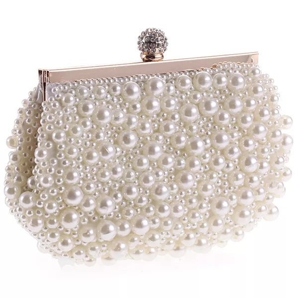 Vintage Soft Pearl Clutch