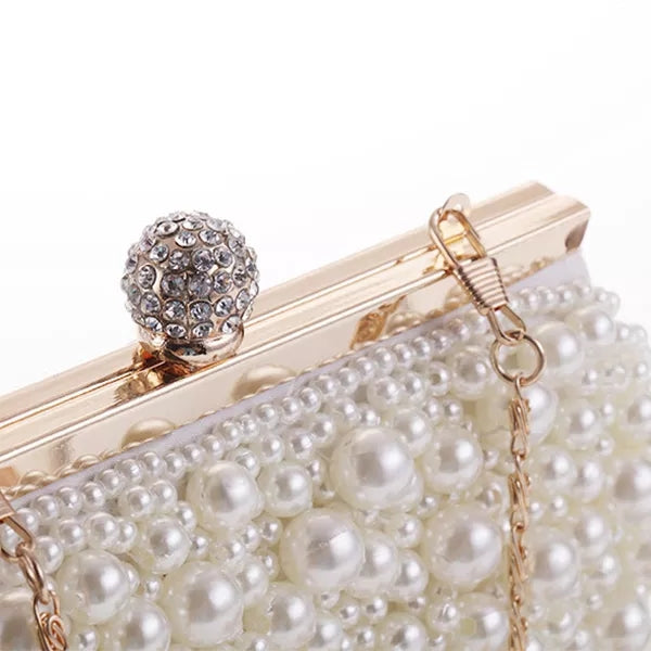 Vintage Soft Pearl Clutch